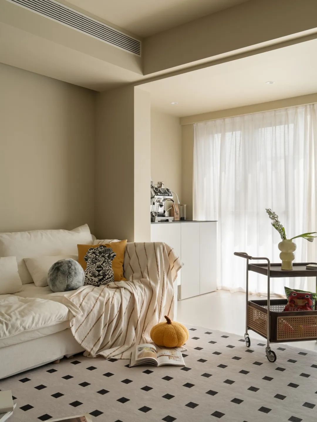 95后新婚小两口，开放式书房，景观阳台咖啡角...浪漫理想家！