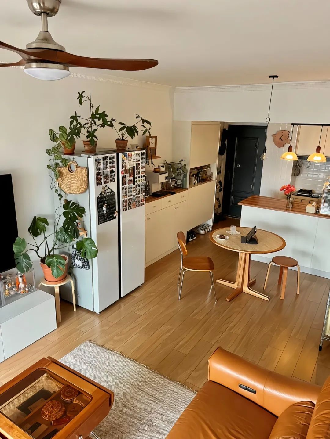 56m²客餐厅一体的温馨小家。