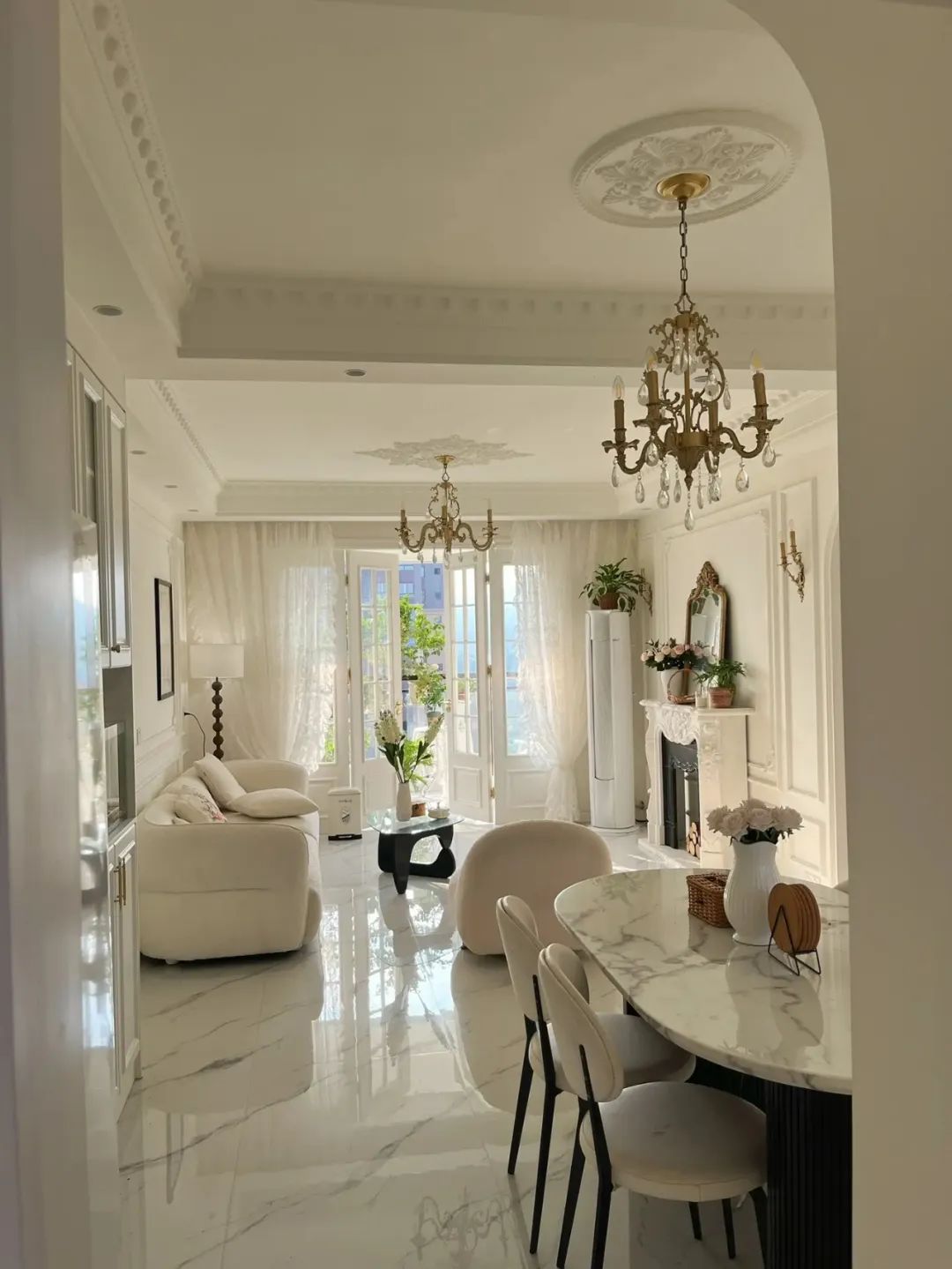 95平法式复古家，虽然不豪华，但是干净舒适