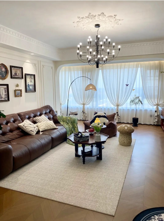 套内100平法式复古风，简单干净最舒服。