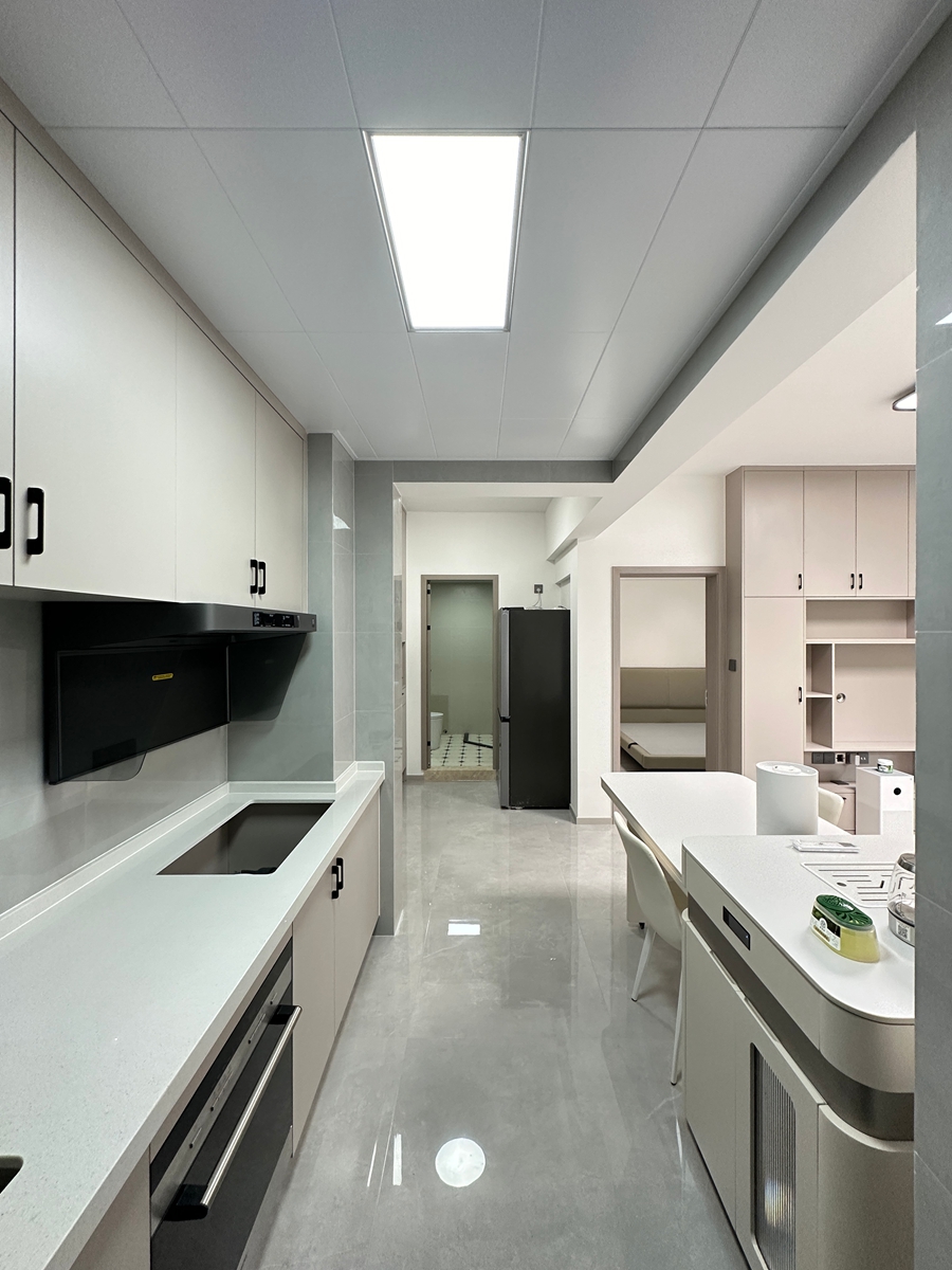 开放式厨房引光入室，极简收纳超治愈！！